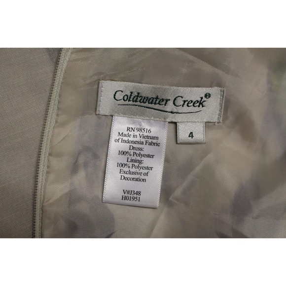 Coldwater Creek Womens Maxi Dress 4 Floral Sleeveless Party Cocktail Watercolor - Picture 11 of 11